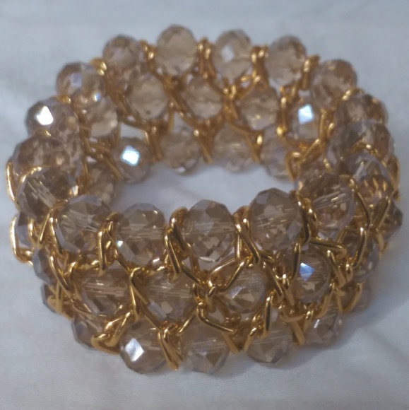 Stretch bracelet handmade with crystal beads - Picture 3 of 8